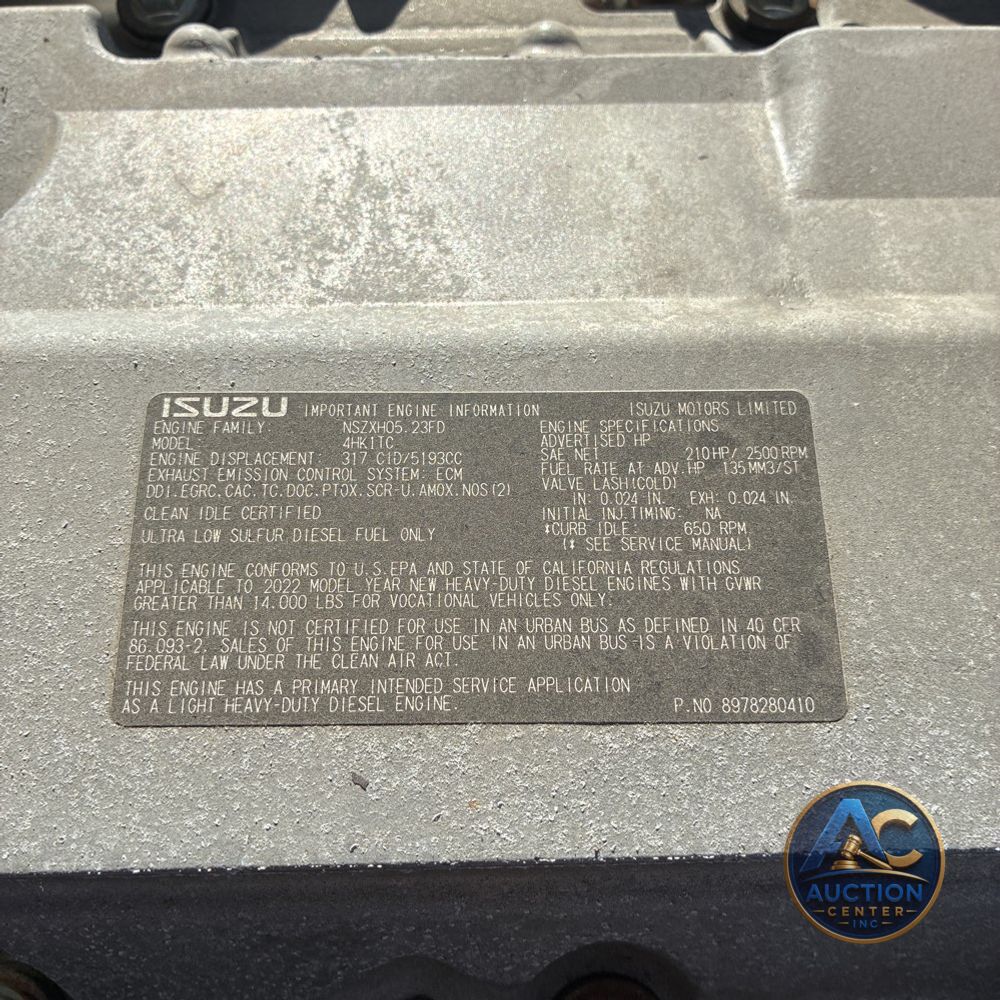 2023 Chevrolet Commercial 5500XD CA86.5-153.5 COE  TRUCK 4X2 5.2L