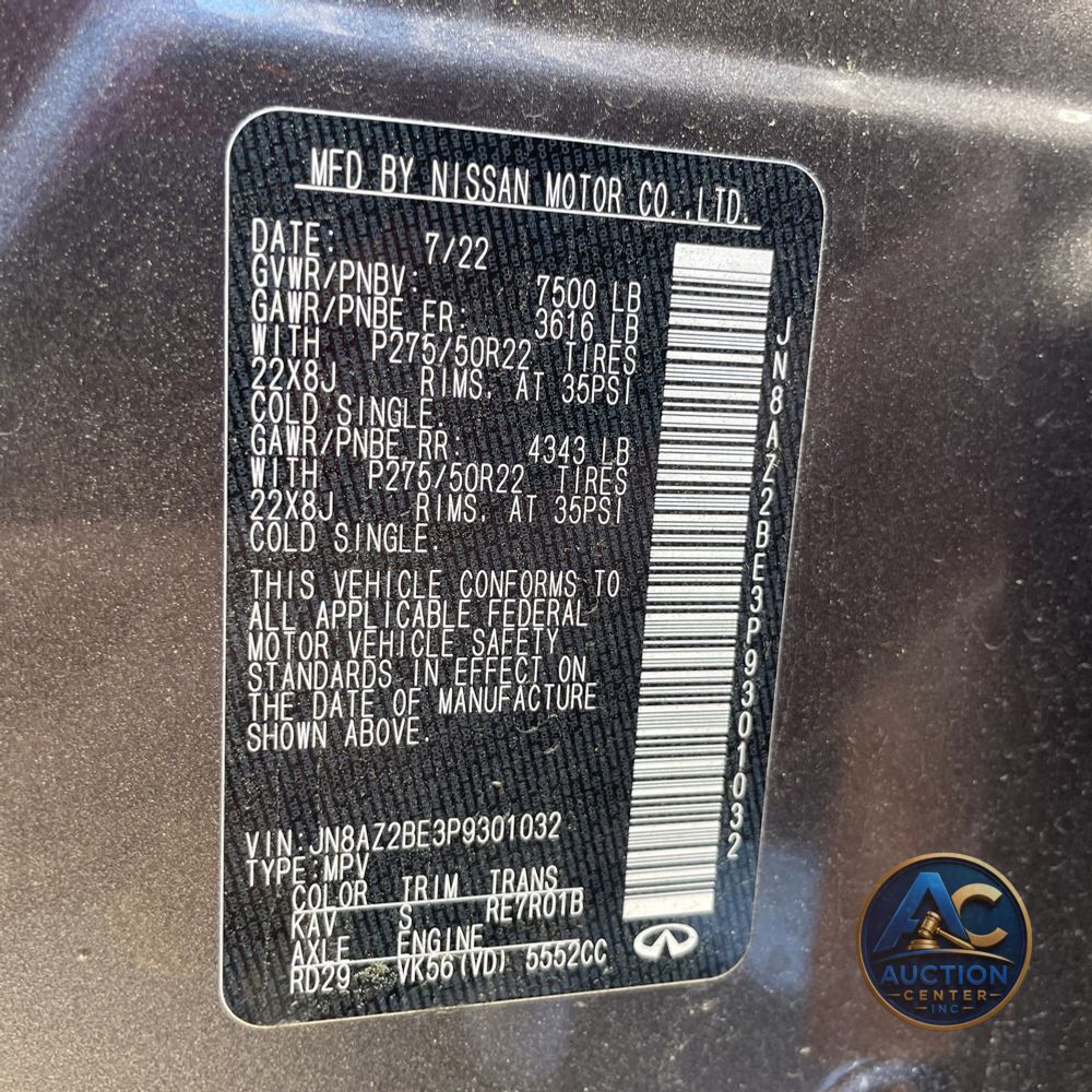2023 INFINITI QX80 Sensory