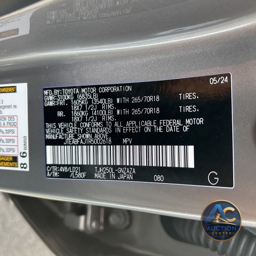 2024 Toyota Land Cruiser First Edition