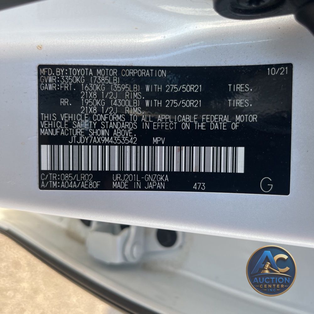 2021 Lexus LX 570 Three-Row