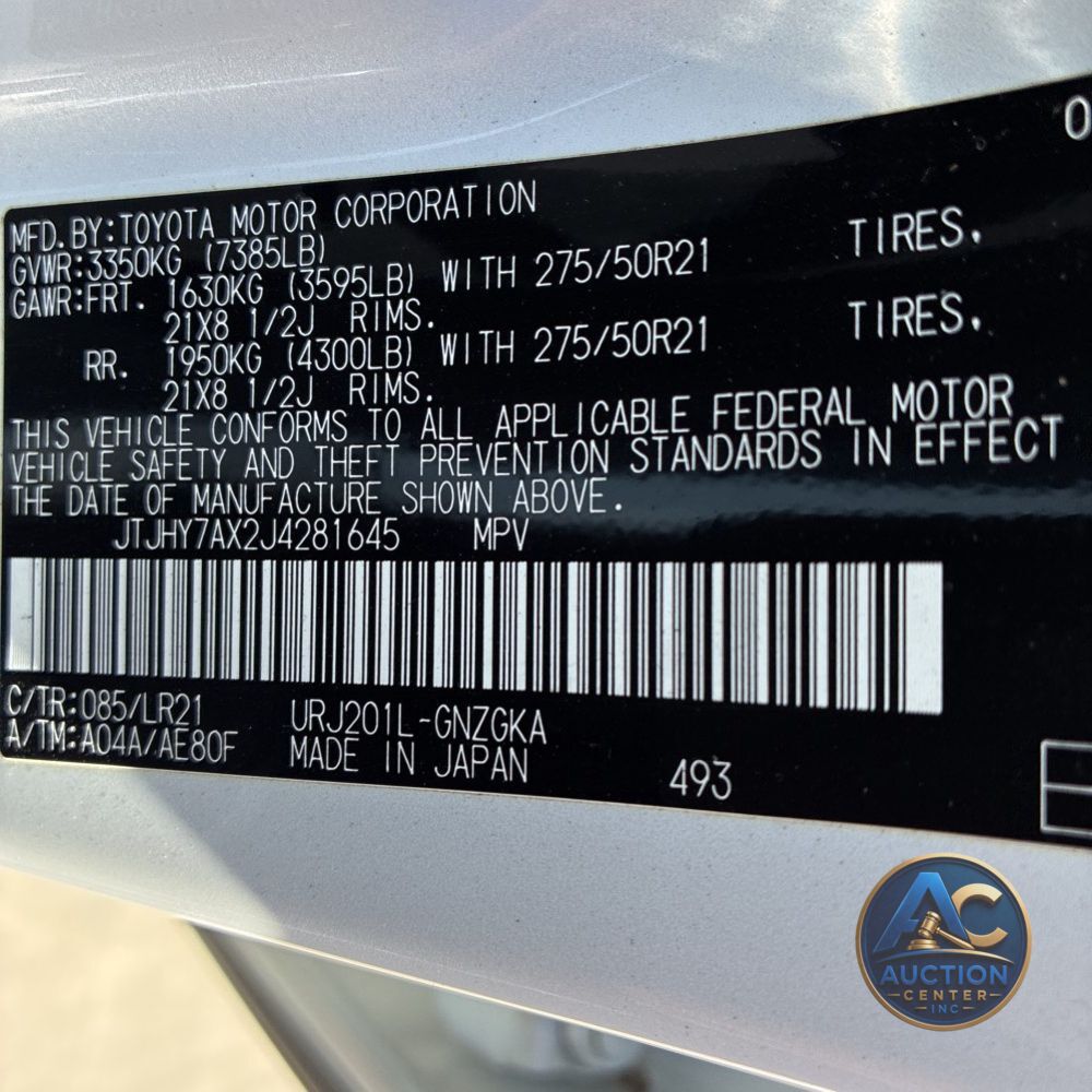 2018 Lexus LX 570 Three-Row