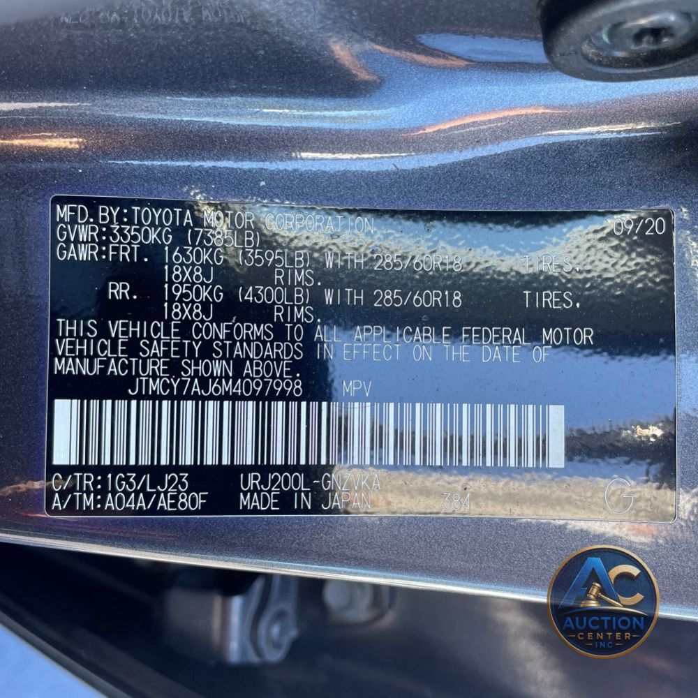 2021 Toyota Land Cruiser Base