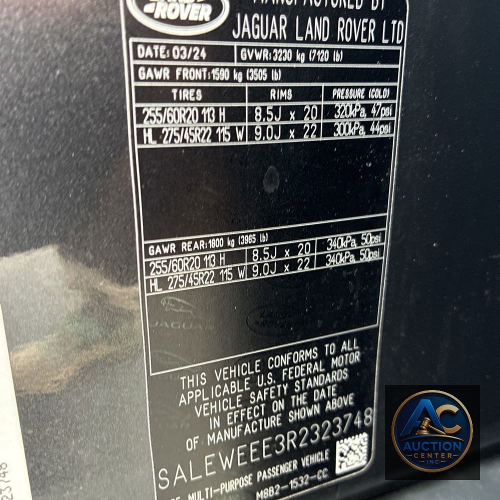 2024 Land Rover Defender 110 Carp Ed V8 P525
