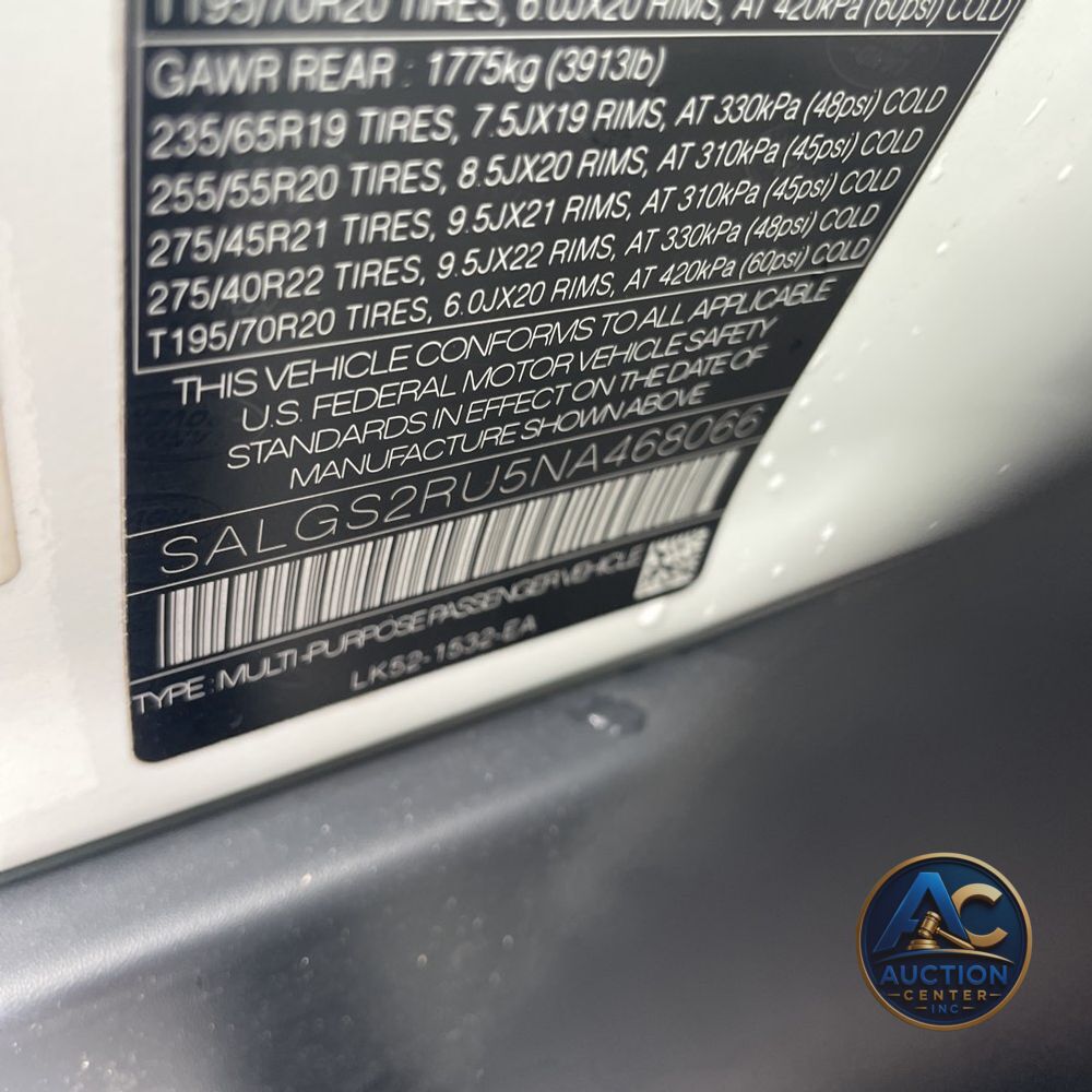 2022 Land Rover Range Rover Westminster