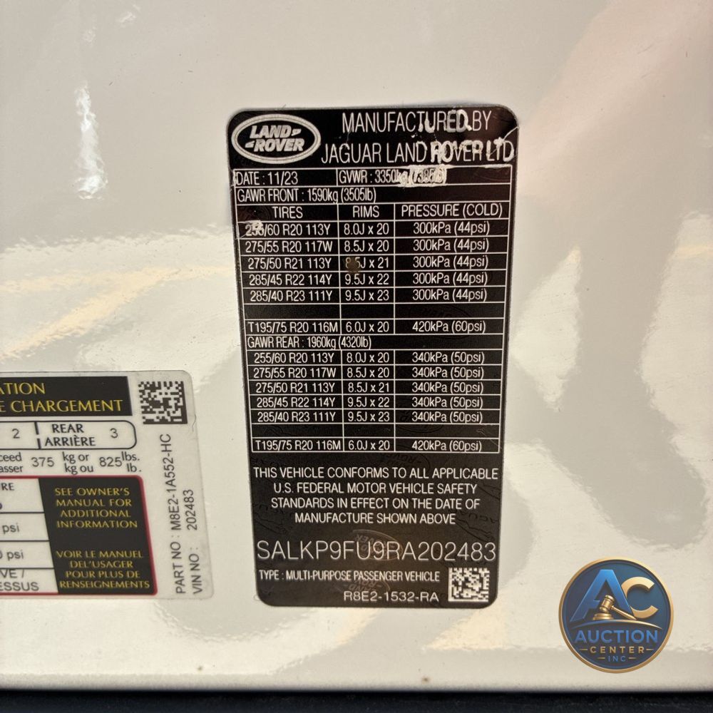 2024 Land Rover Range Rover SE P400