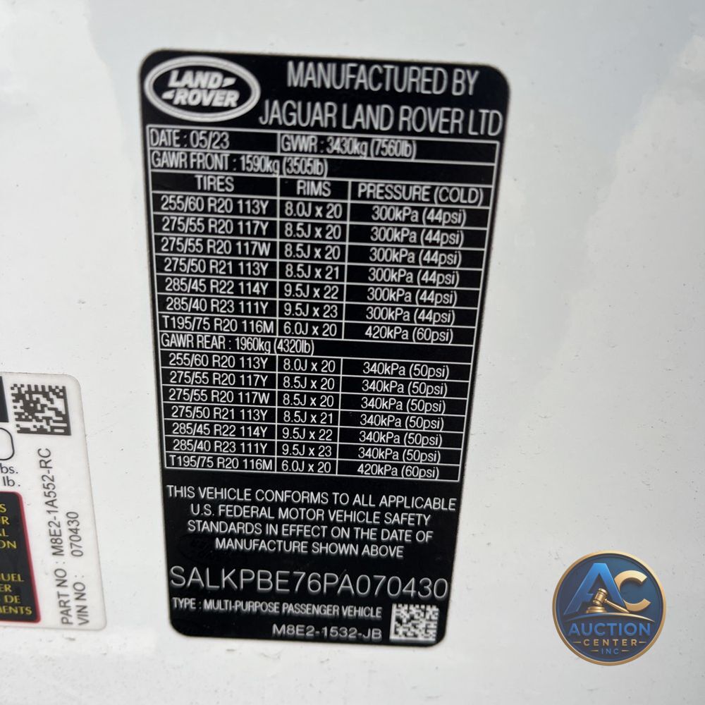 2023 Land Rover Range Rover SE