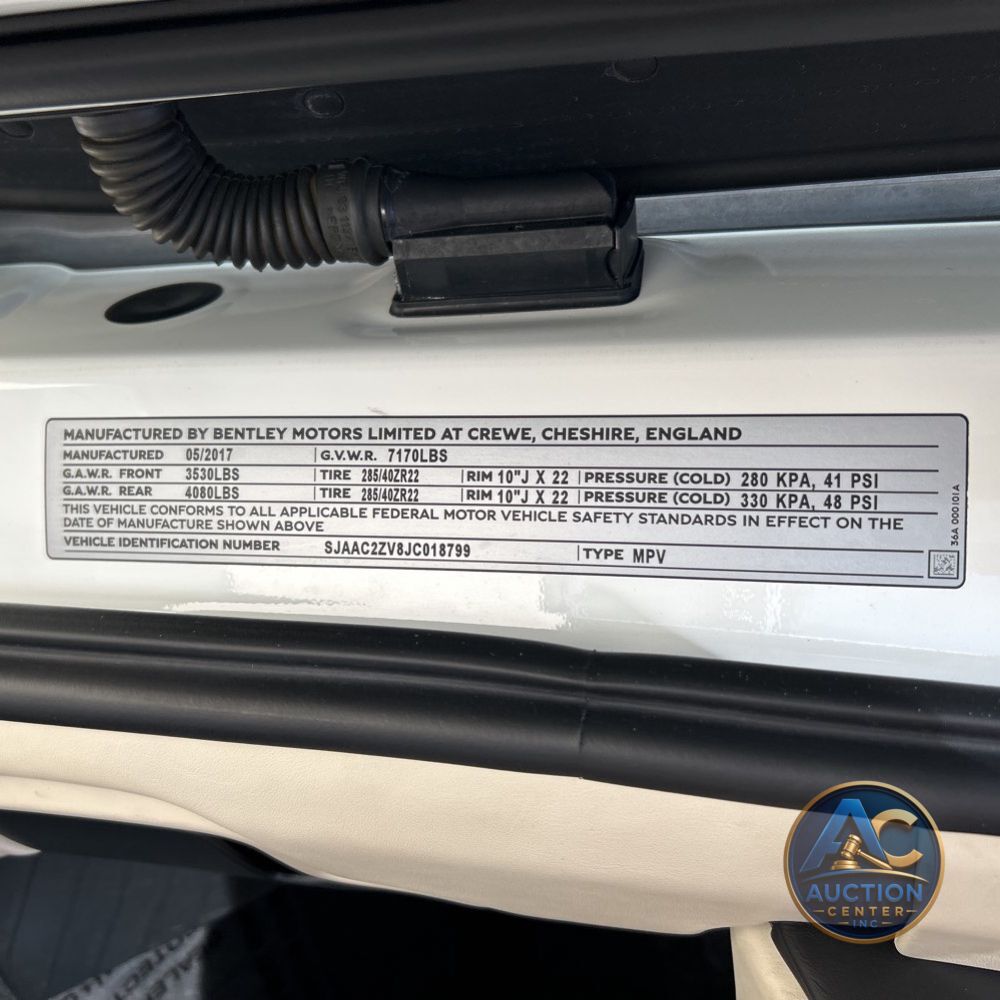 2018 Bentley Bentayga Base