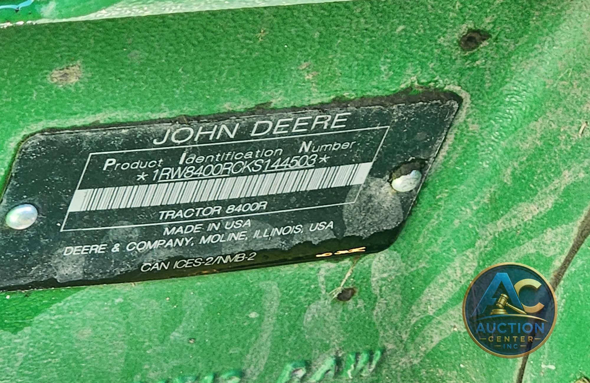 2019 John Deere 8400R