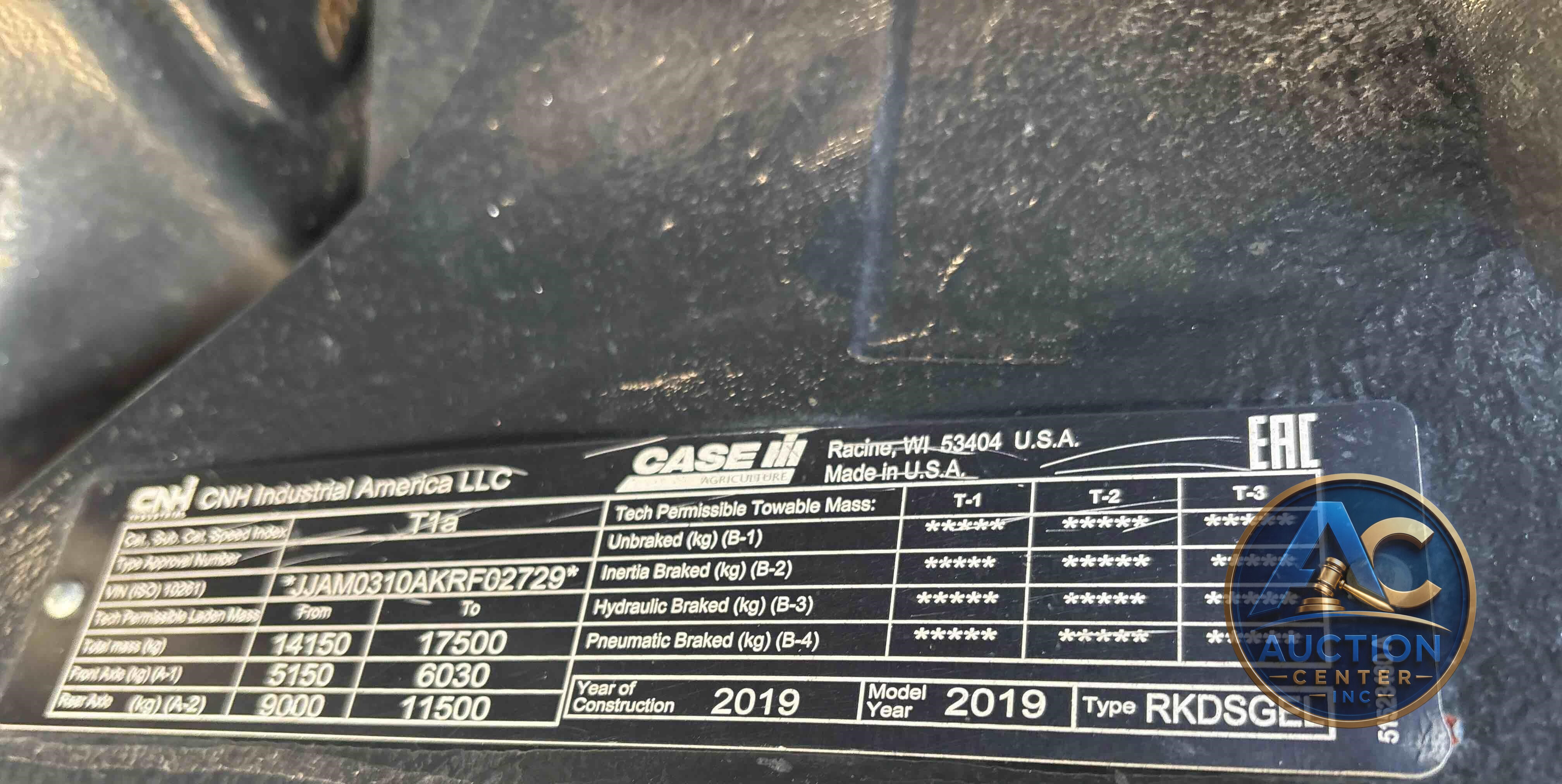 2019 Case IH Magnum 310
