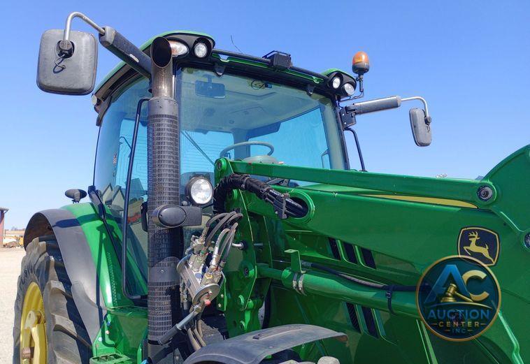 2015 John Deere 6125R MFWD tractor