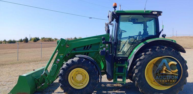 2015 John Deere 6125R MFWD tractor