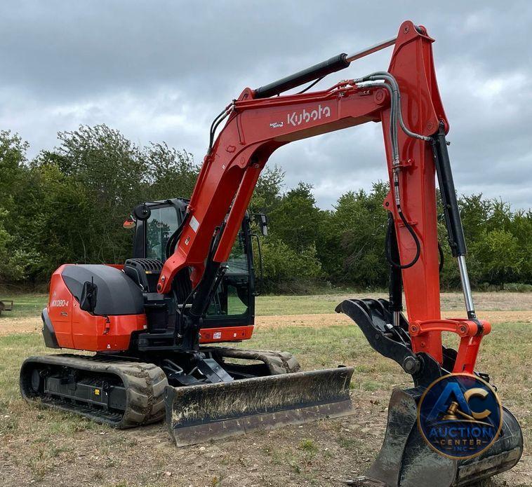 2022 Kubota KX080-4S2  mini excavator