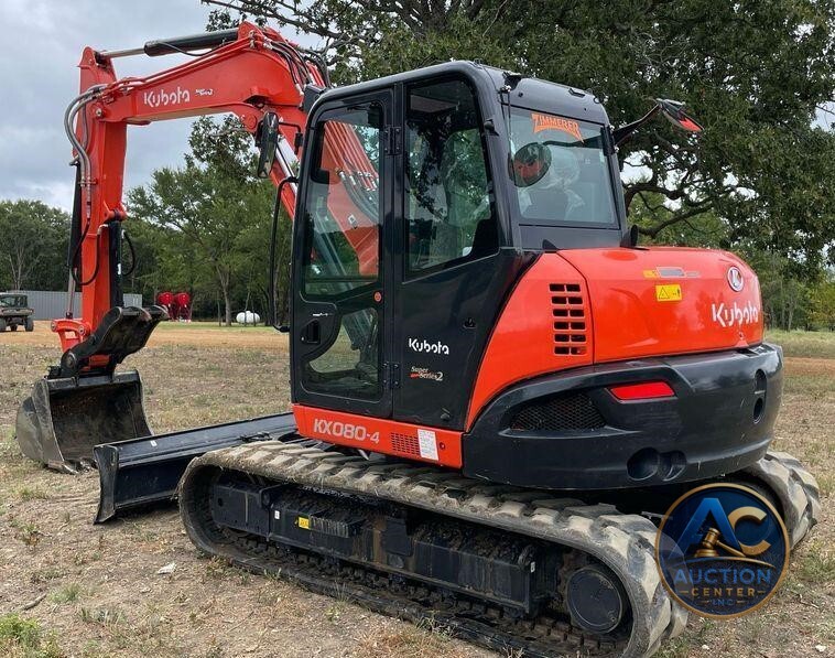 2022 Kubota KX080-4S2  mini excavator