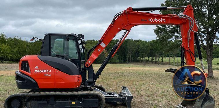 2022 Kubota KX080-4S2  mini excavator