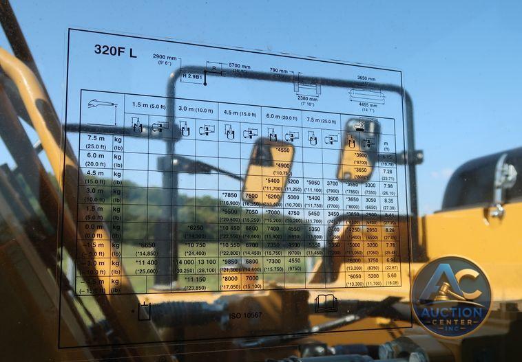2017 Caterpillar 320F L  excavator