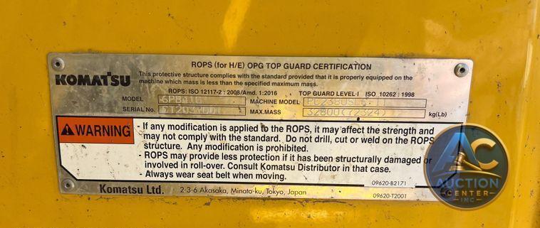 2020 Komatsu PC238USLC-11 excavator