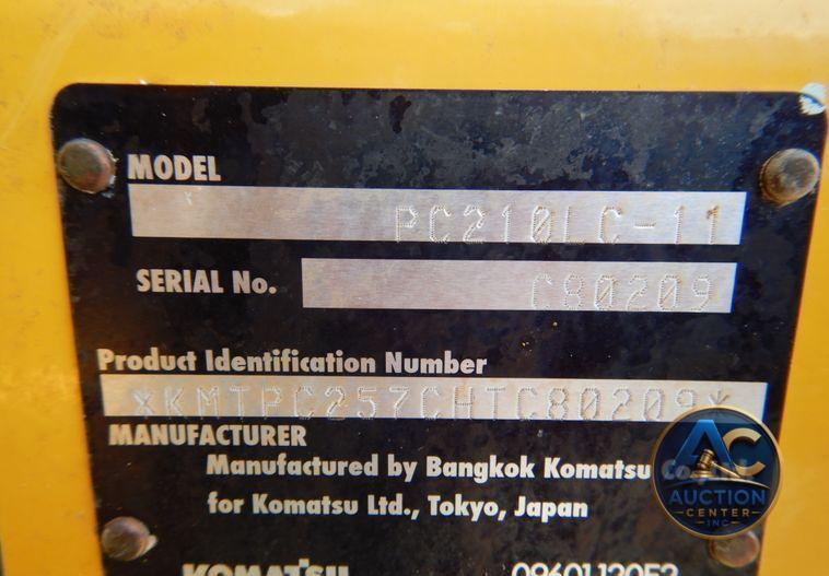 2018 Komatsu PC210LC-11  excavator