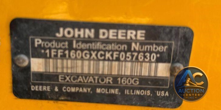 2019 John Deere 160G excavator