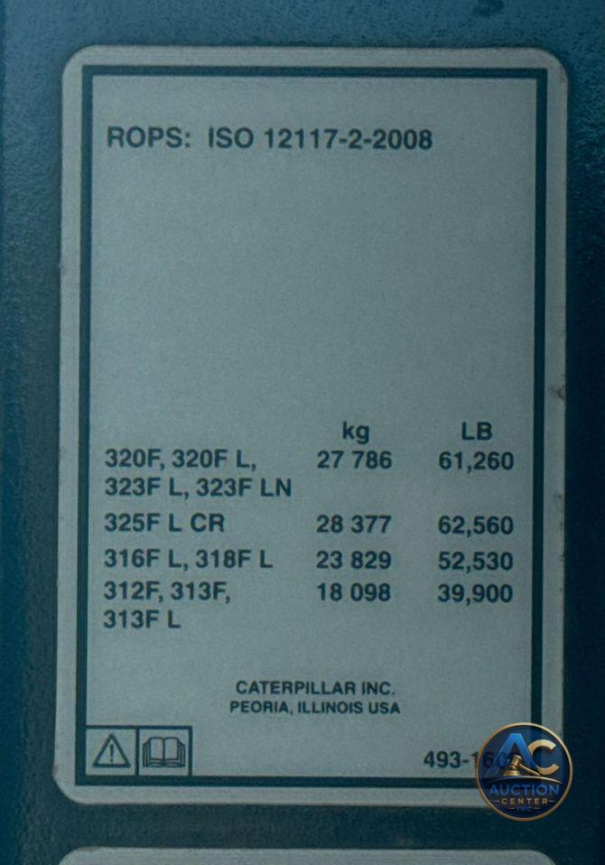 2017 Caterpillar  323F L excavator