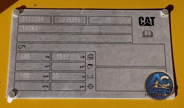 2017 Caterpillar 140M3  motor grader