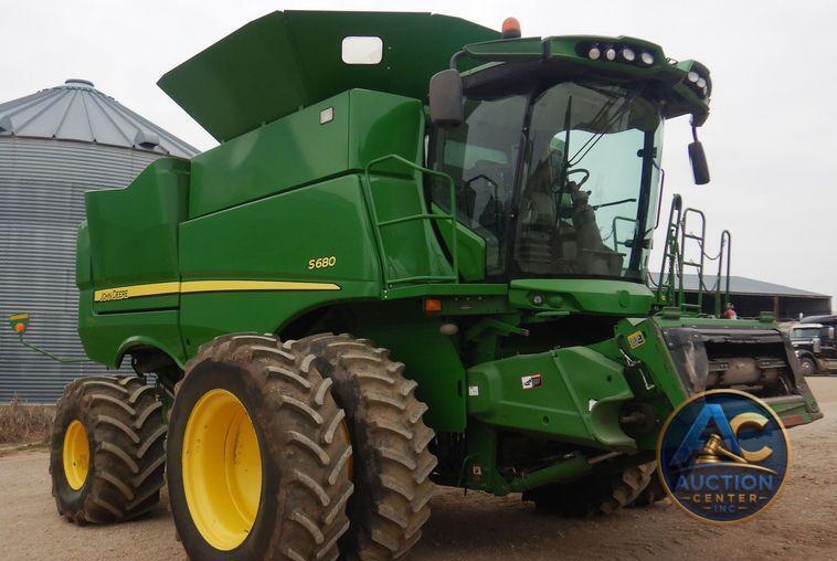 2017 John Deere S680S RWA combine