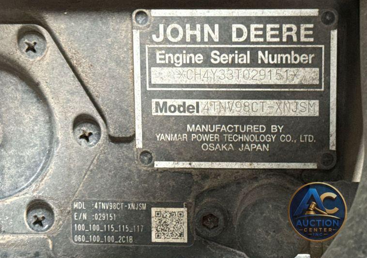 2021 John Deere 325G tracked skid steer loader