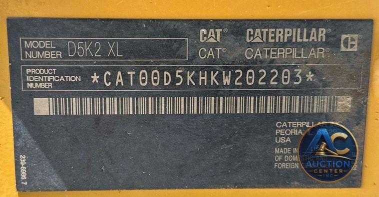 2016 Caterpillar D5K XL  dozer