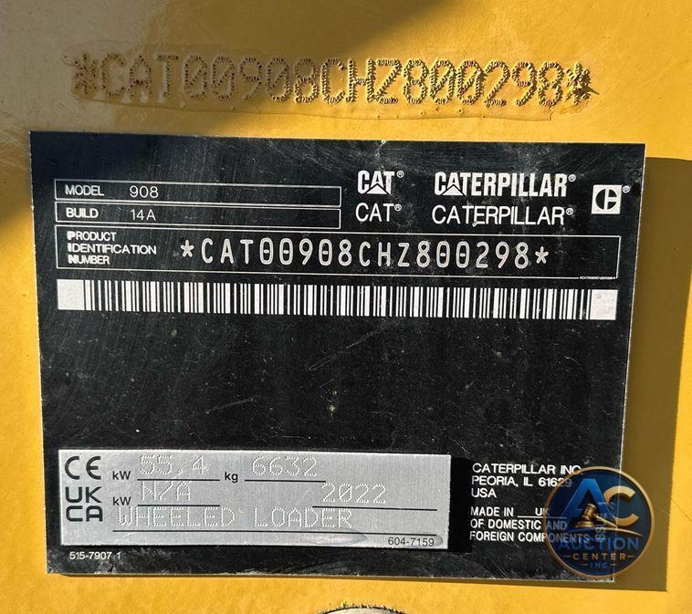 2023 Caterpillar 908 wheel loader