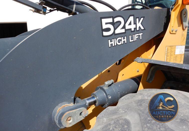 2012 John Deere 524K  high lift wheel loader