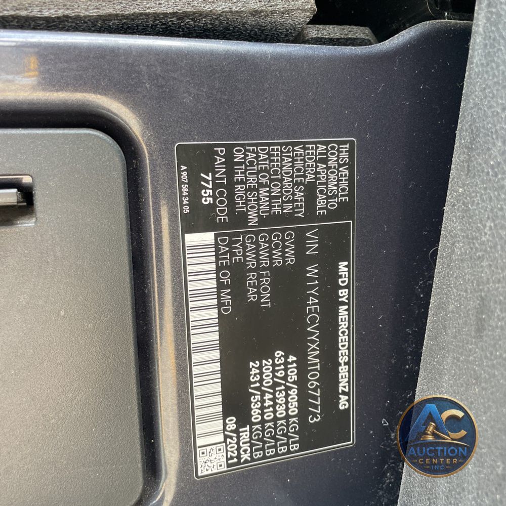 2021 Mercedes-Benz Sprinter 2500