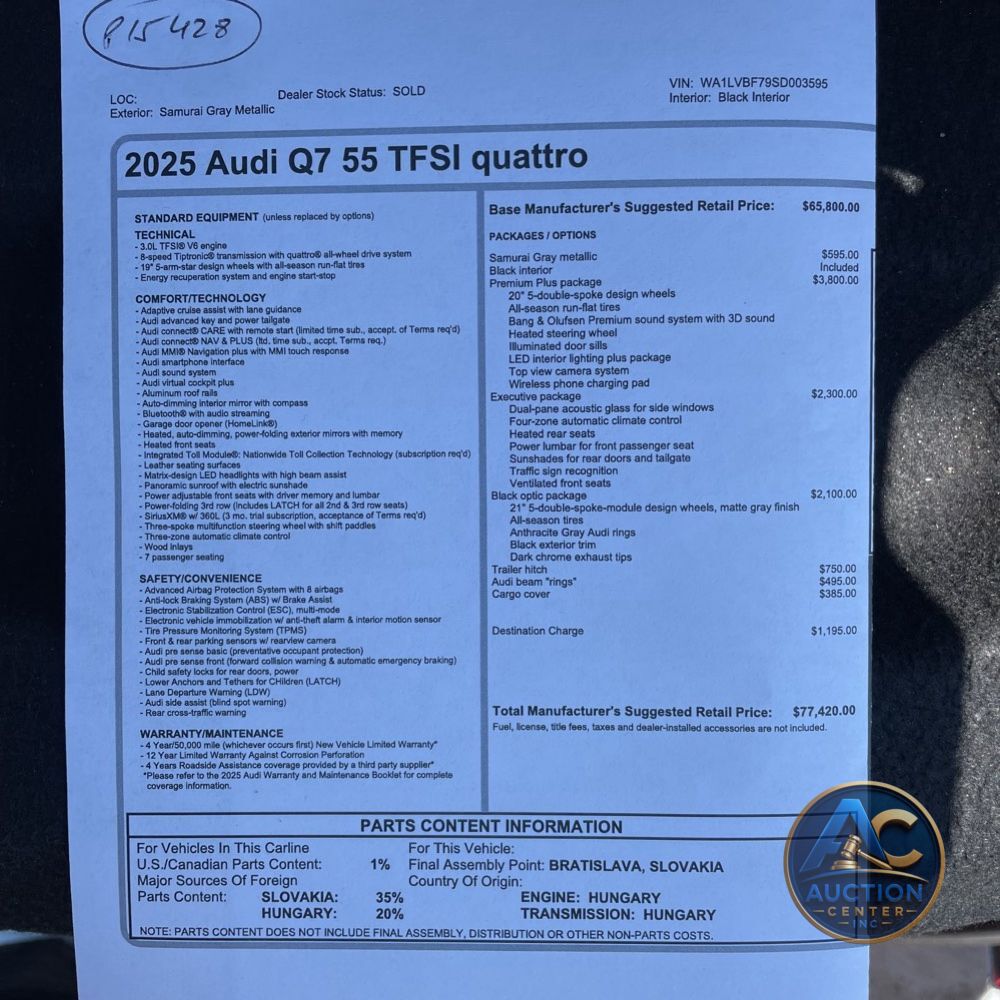 2025 Audi Q7 Premium Plus 55