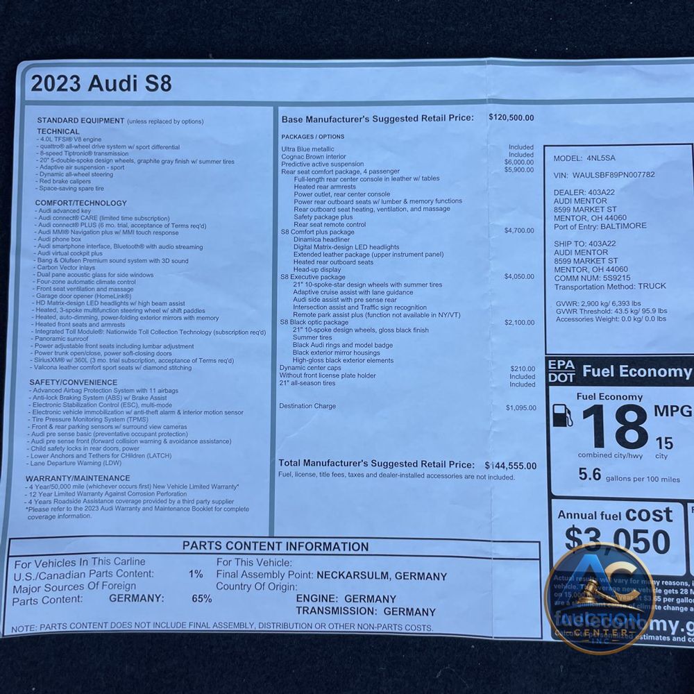 2023 Audi S8