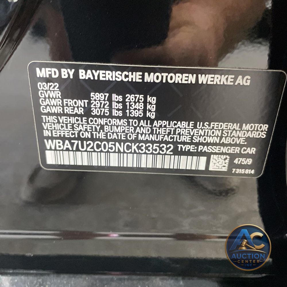 2022 BMW 7-Series 750xi