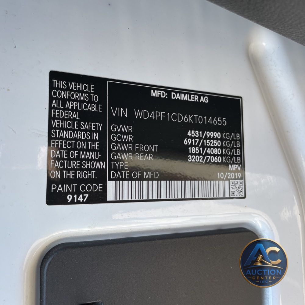 2019 Mercedes-Benz Sprinter 3500