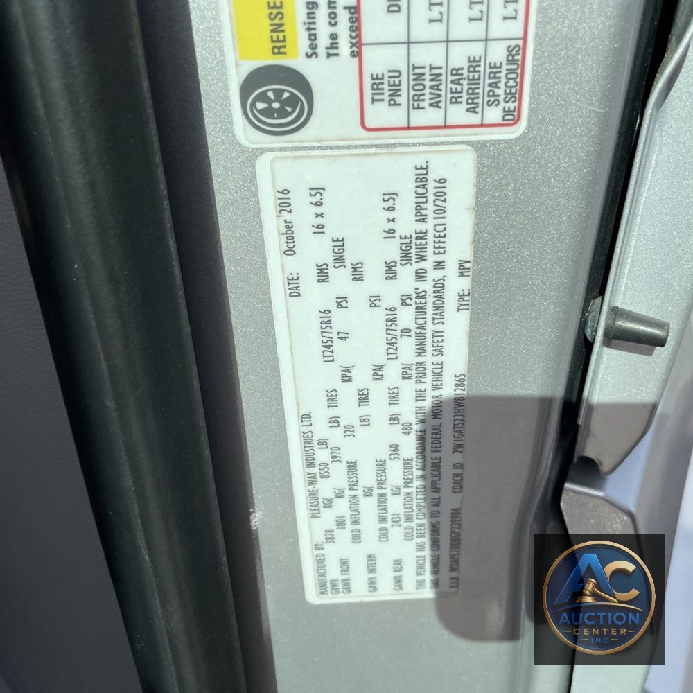 2016 Mercedes-Benz Sprinter 2500 Std Roof