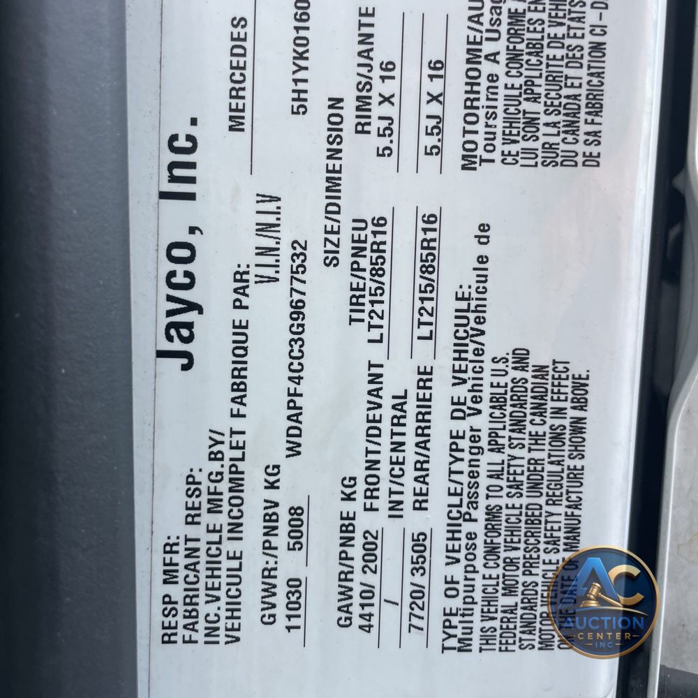 2016 Mercedes-Benz Sprinter 3500