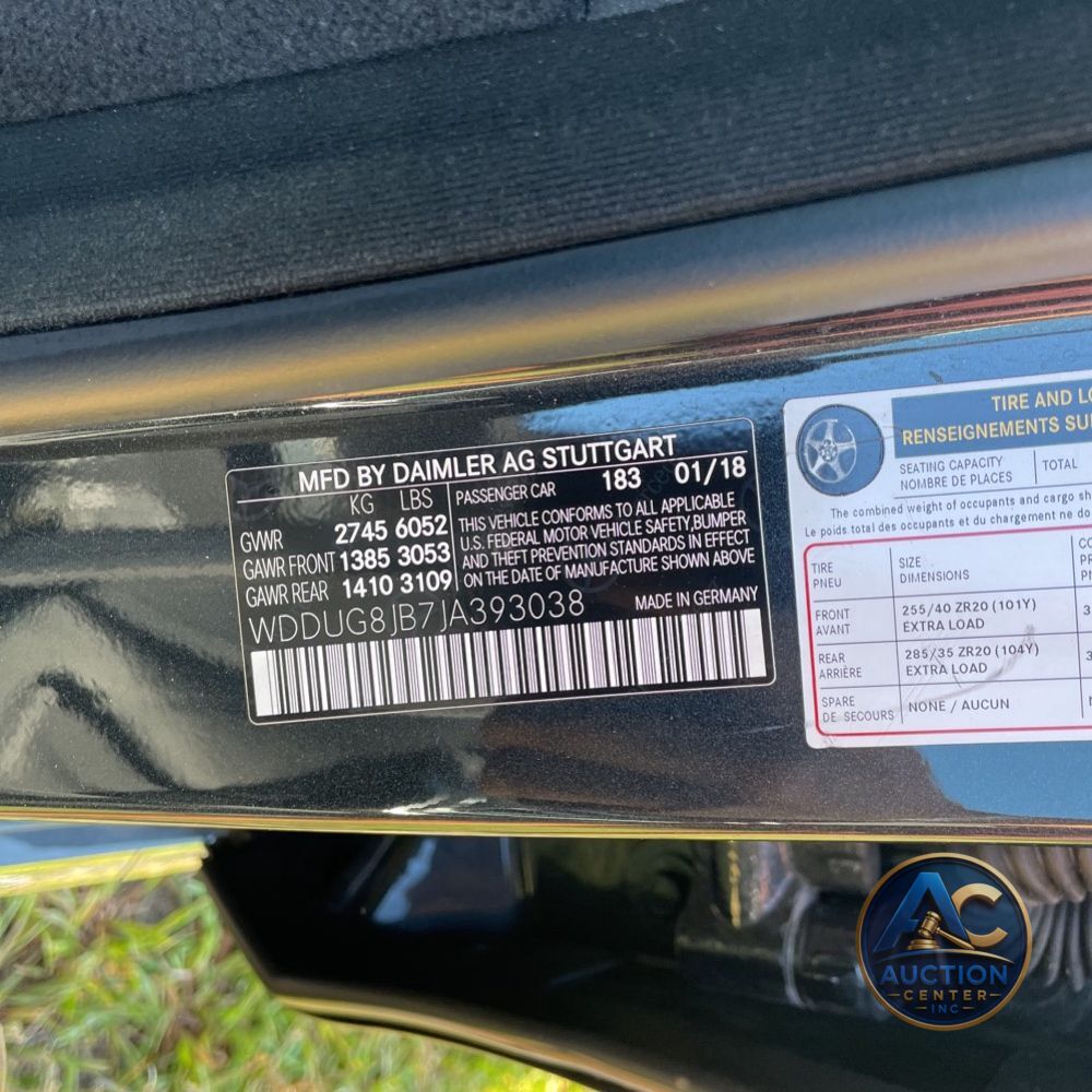2018 Mercedes-Benz S-Class AMG S 63