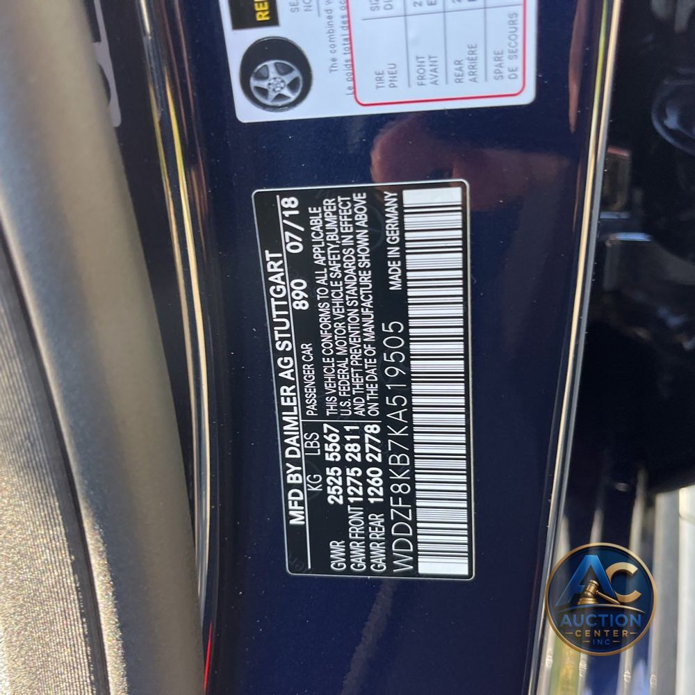 2019 Mercedes-Benz E-Class AMG E 63 S
