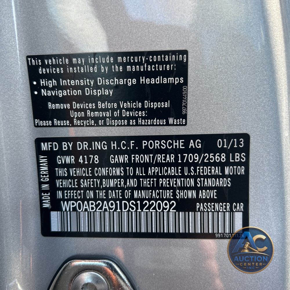2013 Porsche 911 Carrera 4 4S