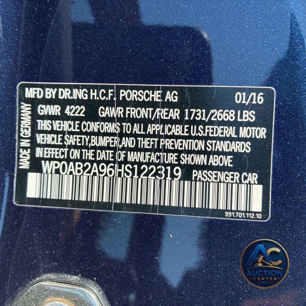 2017 Porsche 911 Carrera S