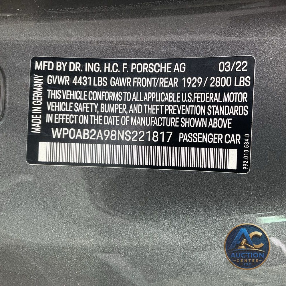2022 Porsche 911 Carrera 4S