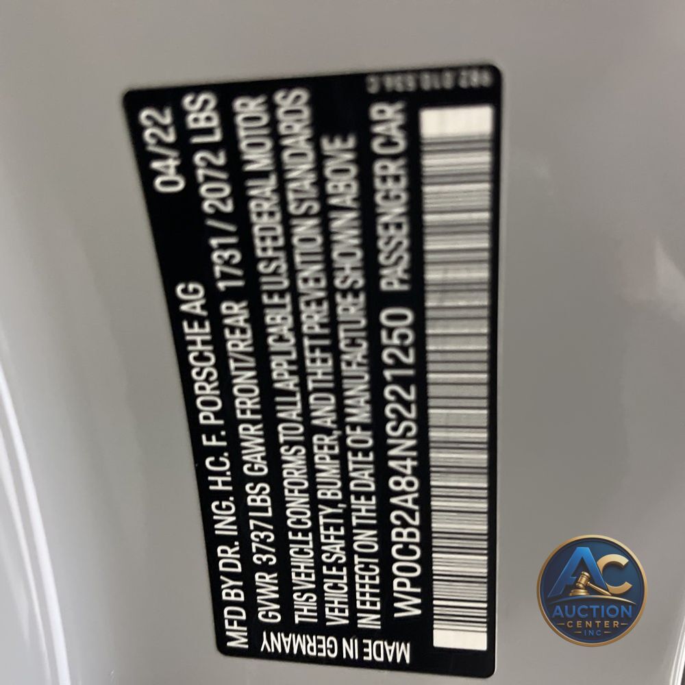 2022 Porsche 718 Boxster S
