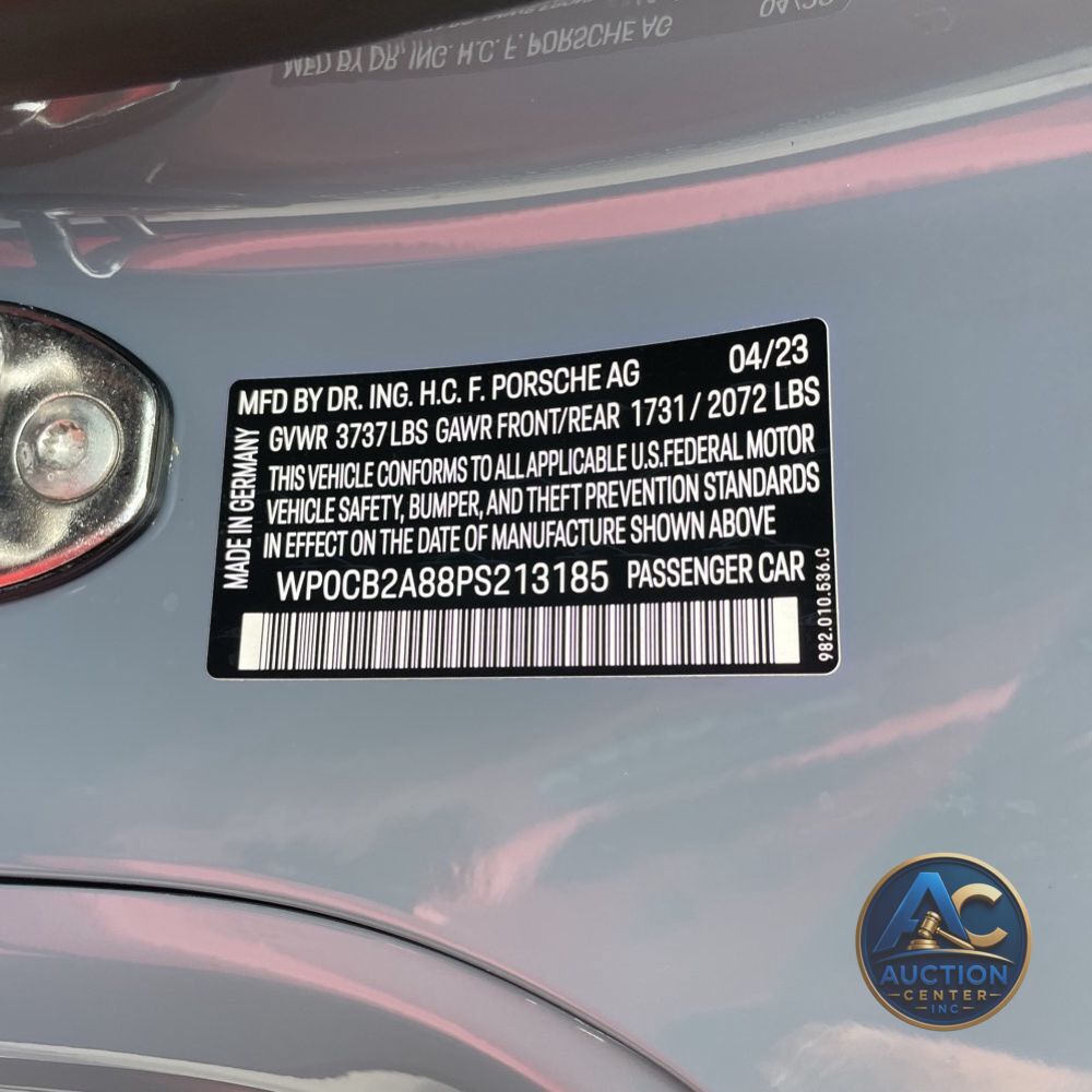 2023 Porsche 718 Boxster S