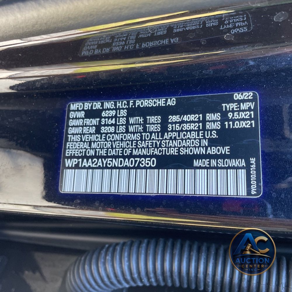 2022 Porsche Cayenne Platinum Edition