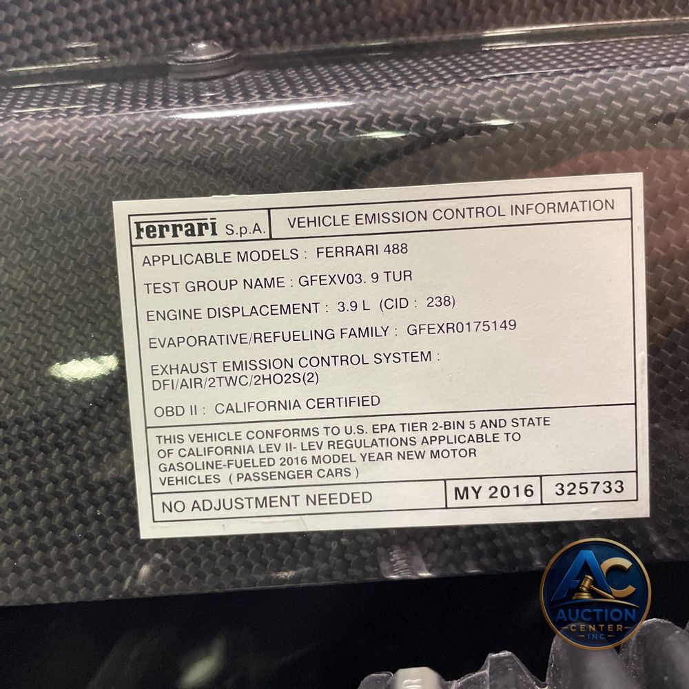 2016 Ferrari 488 GTB