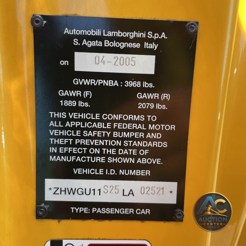 2005 Lamborghini Gallardo Base